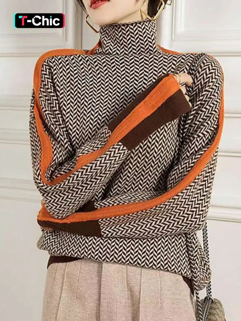 Colorblock Knit Sweater