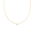 Heart Paperclip & Rolo Chain Necklace & Bracelet (F226A)(I84)